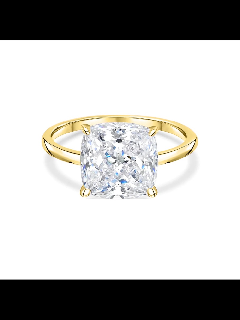 Modern Gents | Classic Cushion-Cut Solitaire Ring • 3.5 Carats